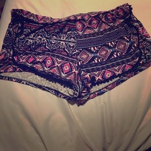 Black multi shorts
