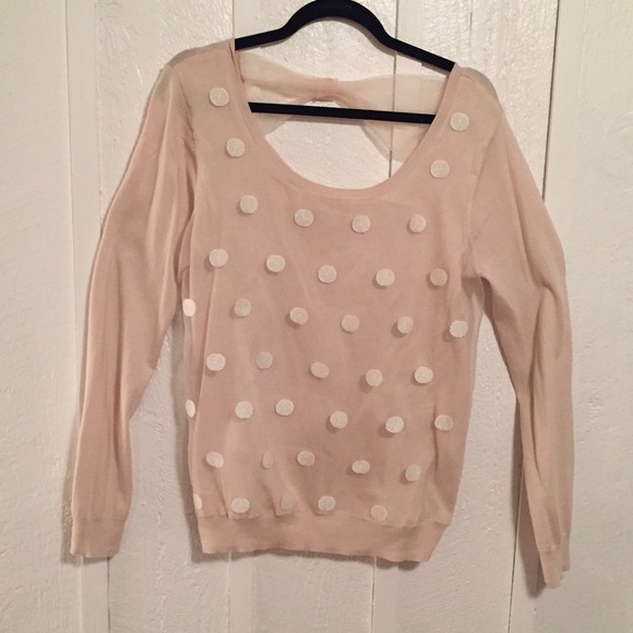 Lauren Conrad Polka Dot Sweater