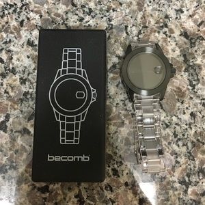 Brand New Clear/Slate Becomb Infinity Peace Watch