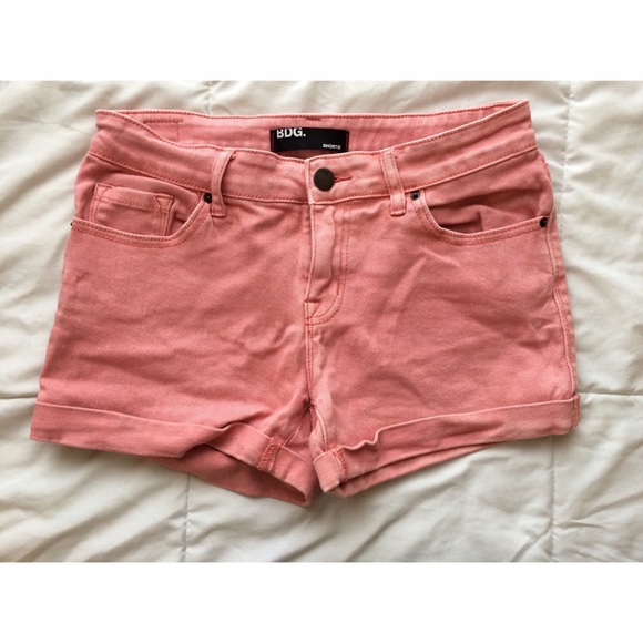 Pink BDG shorts from urban outfitters