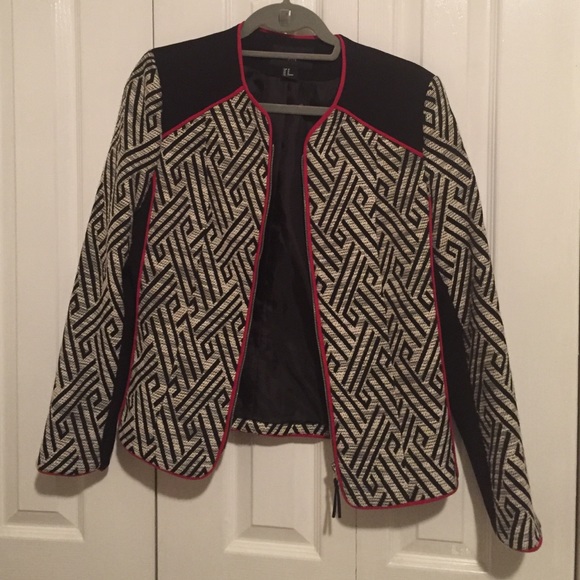 Black and white printed jacket