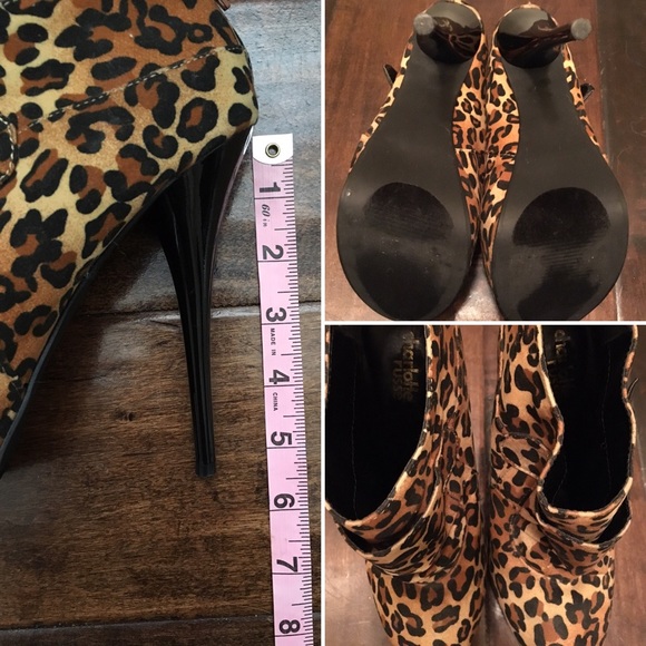 Animal Print Stiletto Booties - Picture 4 of 4