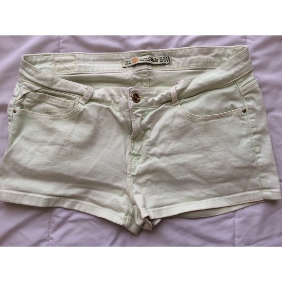 Light Green Zara Shorts