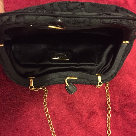 VINTAGE Prada Renaissance Black Clutch/Wristlet - Picture 3 of 4