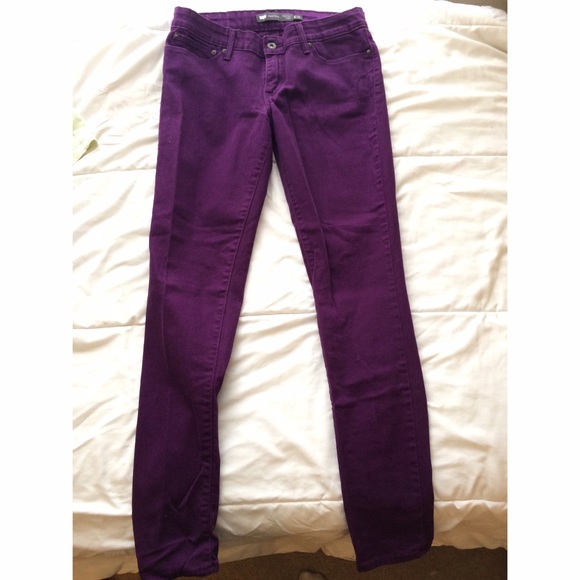 Dark Purple Levi Skinny Jeans