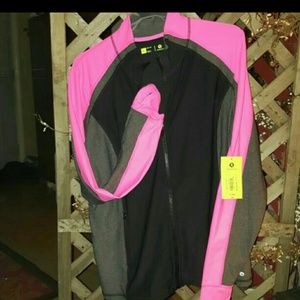 Xersion zip jacket with thumb holes XL