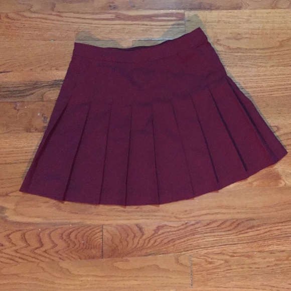 American Apparel Tennis Skirt (color: true blood)