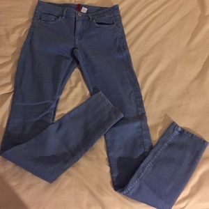Sky Blue High Rise Skinny Jeans