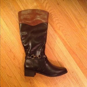 NIB Rampage Black/Tan Boots