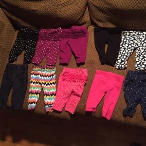 Carter/old Navy bundle 0-3 months pants
