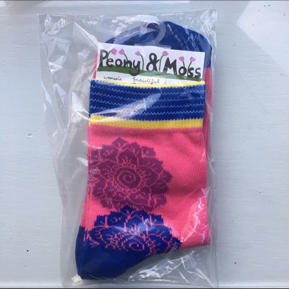 Peony and Moss crew socks - Picture 2 of 2