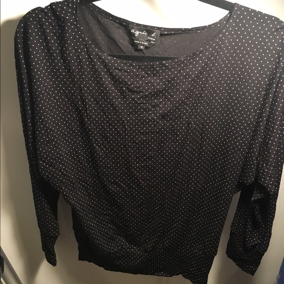 Like new! Agnes B. Black Size 1 long sleeve tee. - Picture 1 of 2