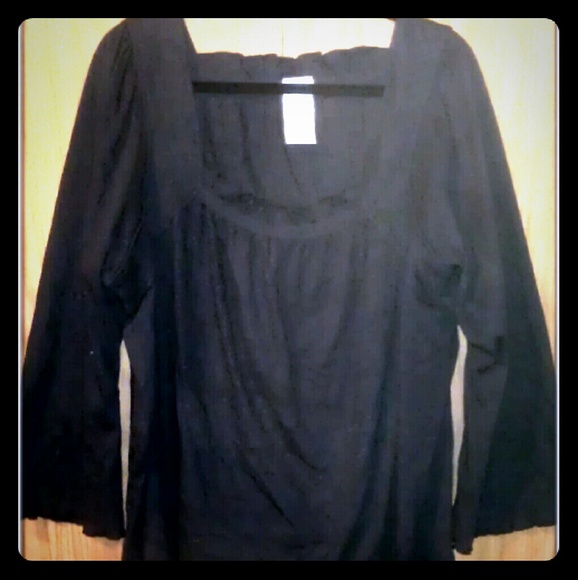 Black Ruffle Blouse