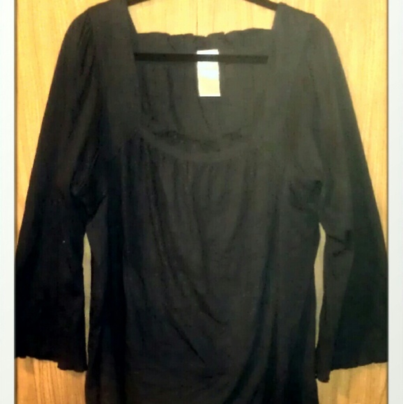 Black Ruffle Blouse - Picture 2 of 3
