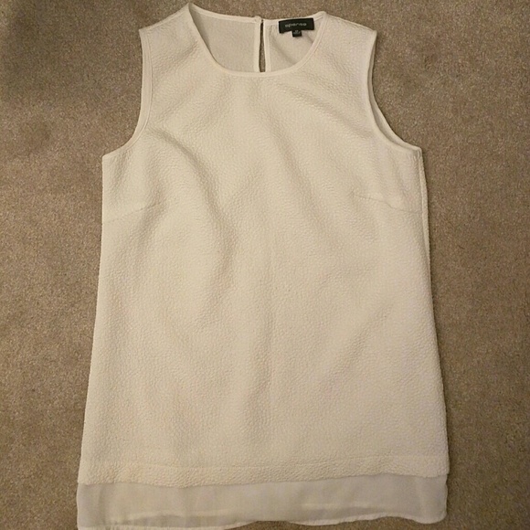 White Sleeveless Top Size XS