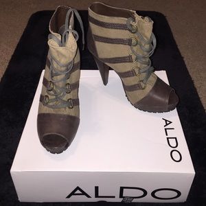 Aldo peep toe boot