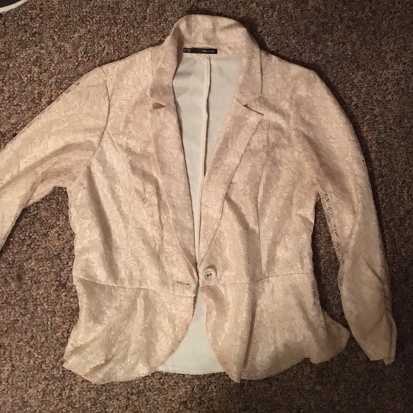 Lace blazer