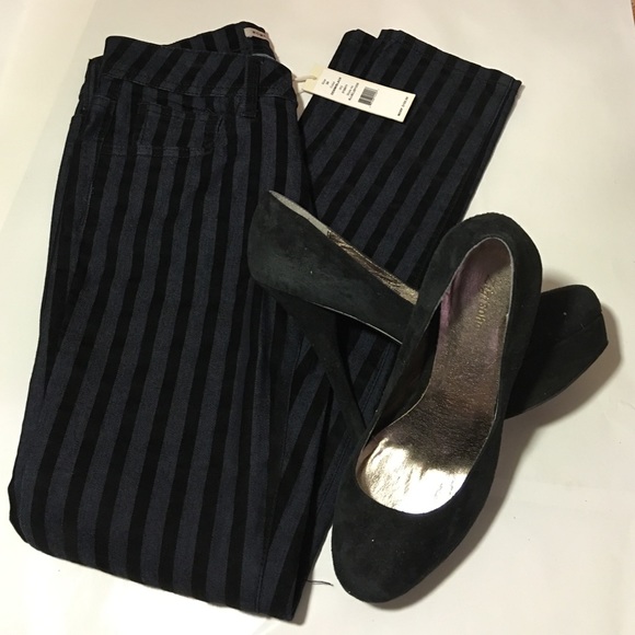 Romeo & Juliet Striped Black Velvet Jeans🎉🎉 - Picture 4 of 11