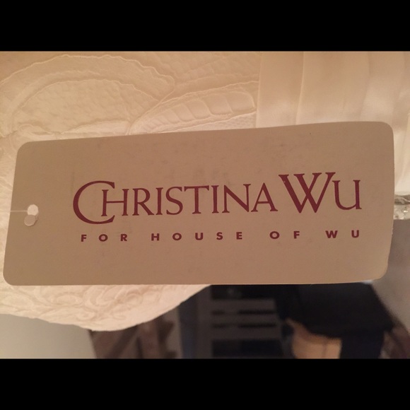 Christina Wu Wedding gown with lace & Rhinestones - Picture 4 of 4