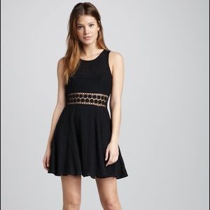 Free People Black Lace Dress