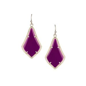 Kendra Scott Purple Jade Alex Earrings