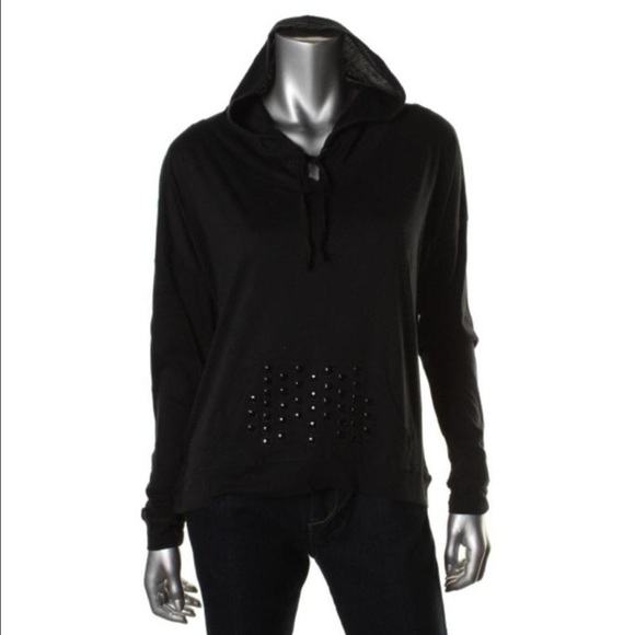 Rampage hooded embellished top