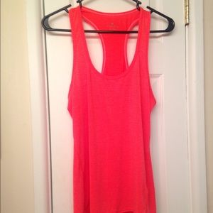 Athleta bright orange racerback CHI tank