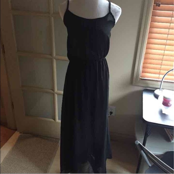 BRANDY MELVILLE BLACK SHEER LONG DRESS