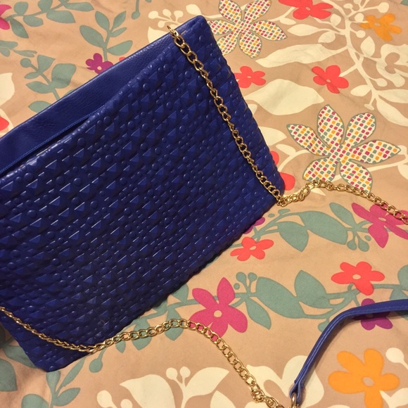 Embossed Squares Clutch