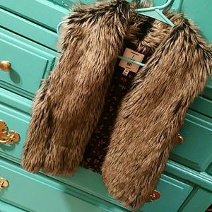 Faux fur vest