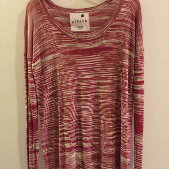 Beautiful Kensie multi-stripe shirt