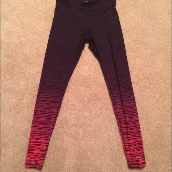 Champion Dark Red Ombré Workout Leggings