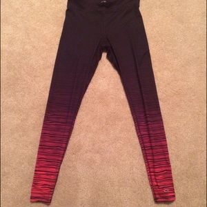 Champion Dark Red Ombré Workout Leggings