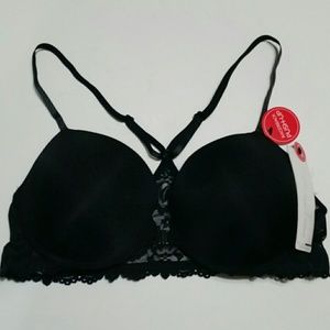 Racerback Front Clasp Push-up Bra 36D