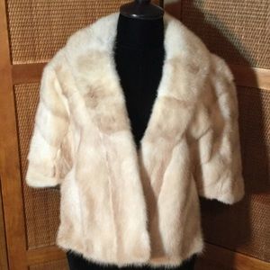 Champagne Mink Wrap Authentic Douglas Fur