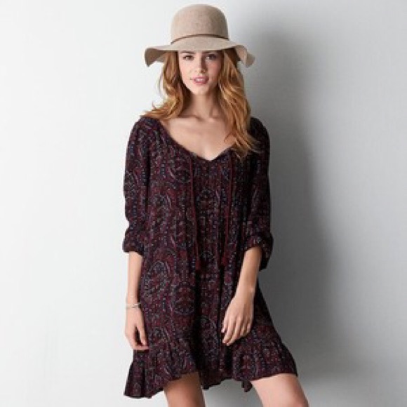 Boho Printed Flowy Dress