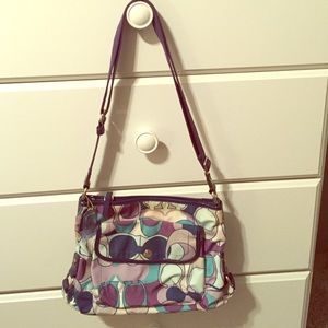 Multi-Blue Coach purse