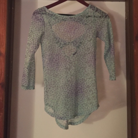 Lacy over shirt with back detailing