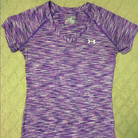Purple Patterned UA Shirt