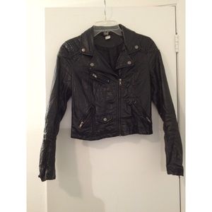 Faux leather jacket