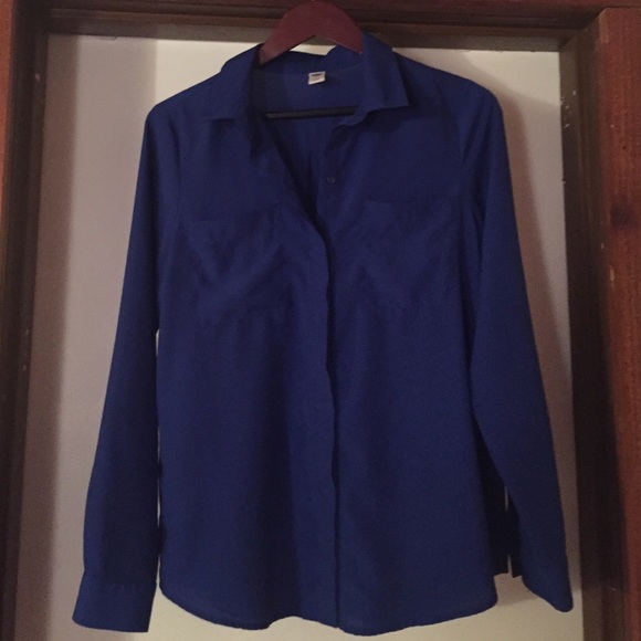 Long sleeve silky button down