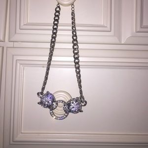 Emerald eyed cat necklace💚