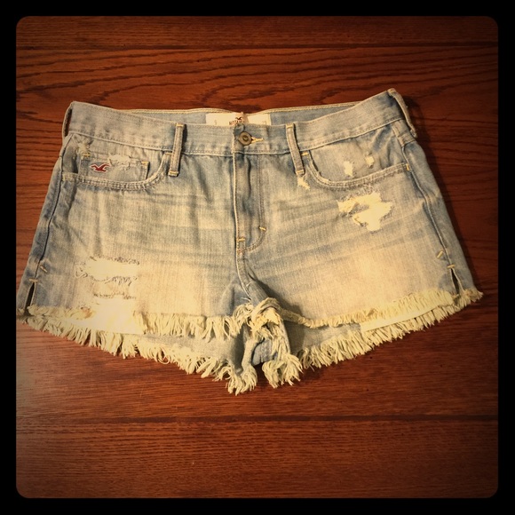 Hollister high waisted denim shorts
