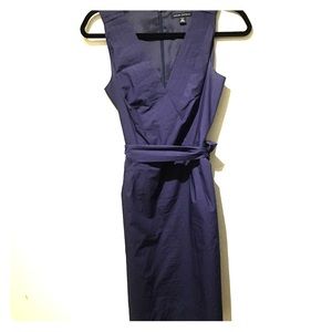 Indigo blue simple shift dress