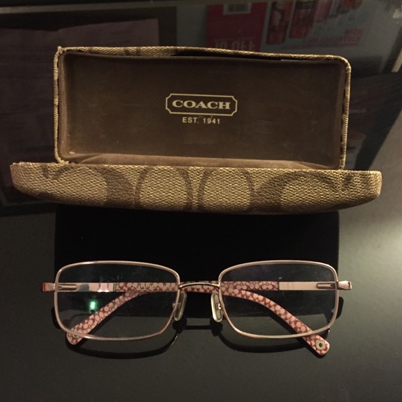 Pink Coach glasses