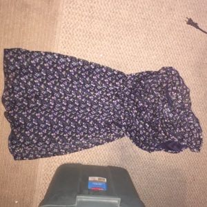 One shoulder floral dress