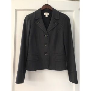 LOFT charcoal business suit