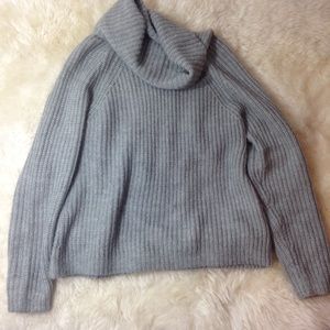 GAP Turtleneck Grey Wool Sweater