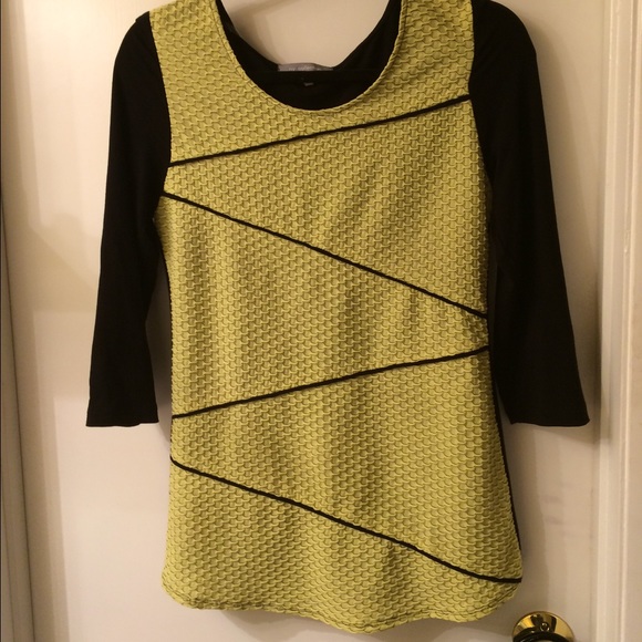 Lime green and black shirt/ dress