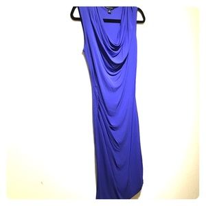 Draped knit jersey dress